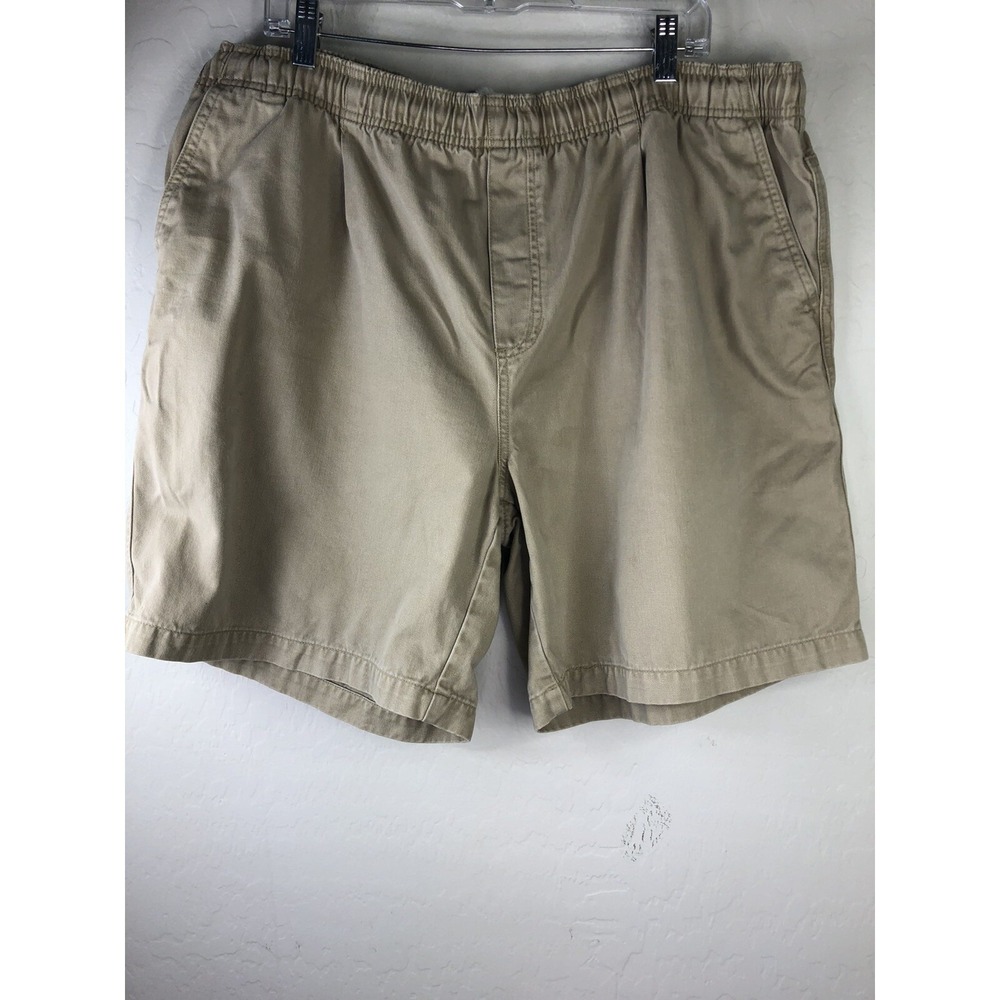 GOTCHA Mens XL Khaki Drawstring Cotton Shorts‎ Tan